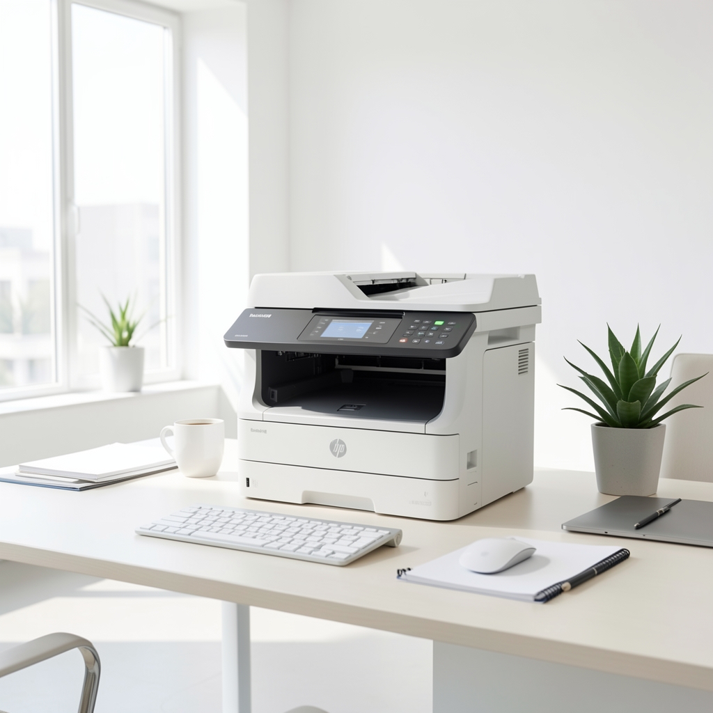 HP LaserJet Pro M404dn монохроматски ласерски штампач предња страна са папирном ладицом