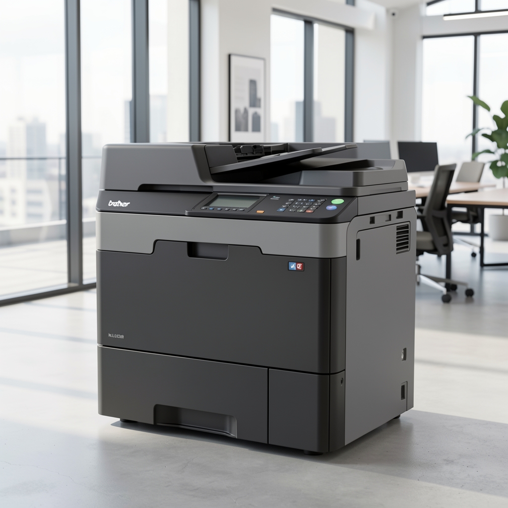 Brother HL-L3270CDW компактни бојни ласерски штампач у белом кућишту са контролним тастерима